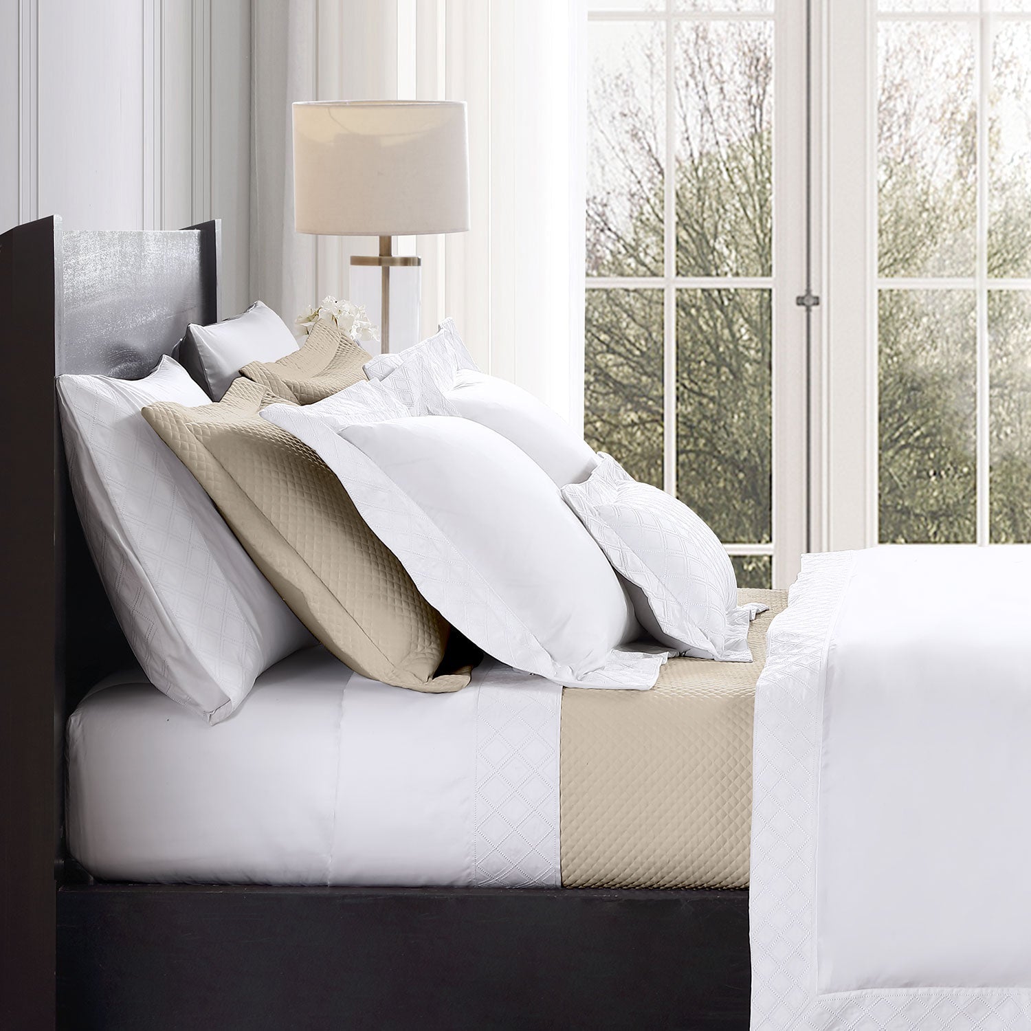 Diamond Quilted Coverlet Set Coverlet By Pure Parima