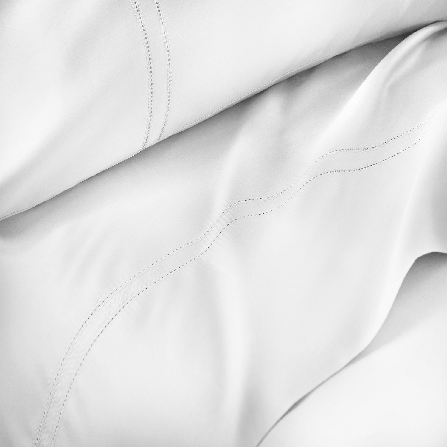 Yalda White Sheet Set | 100% Certified Giza Egyptian Cotton Sheet Set By Pure Parima