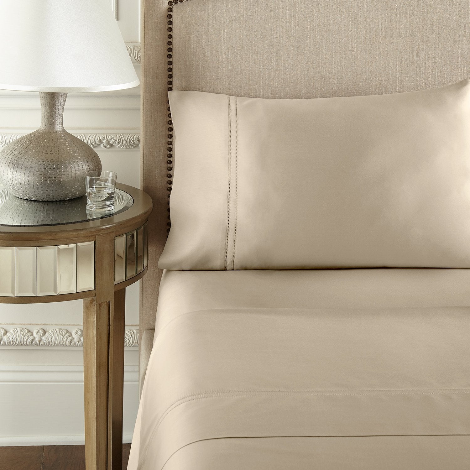 Yalda Tan Sheet Set | 100% Certified Giza Egyptian Cotton Sheet Set By Pure Parima