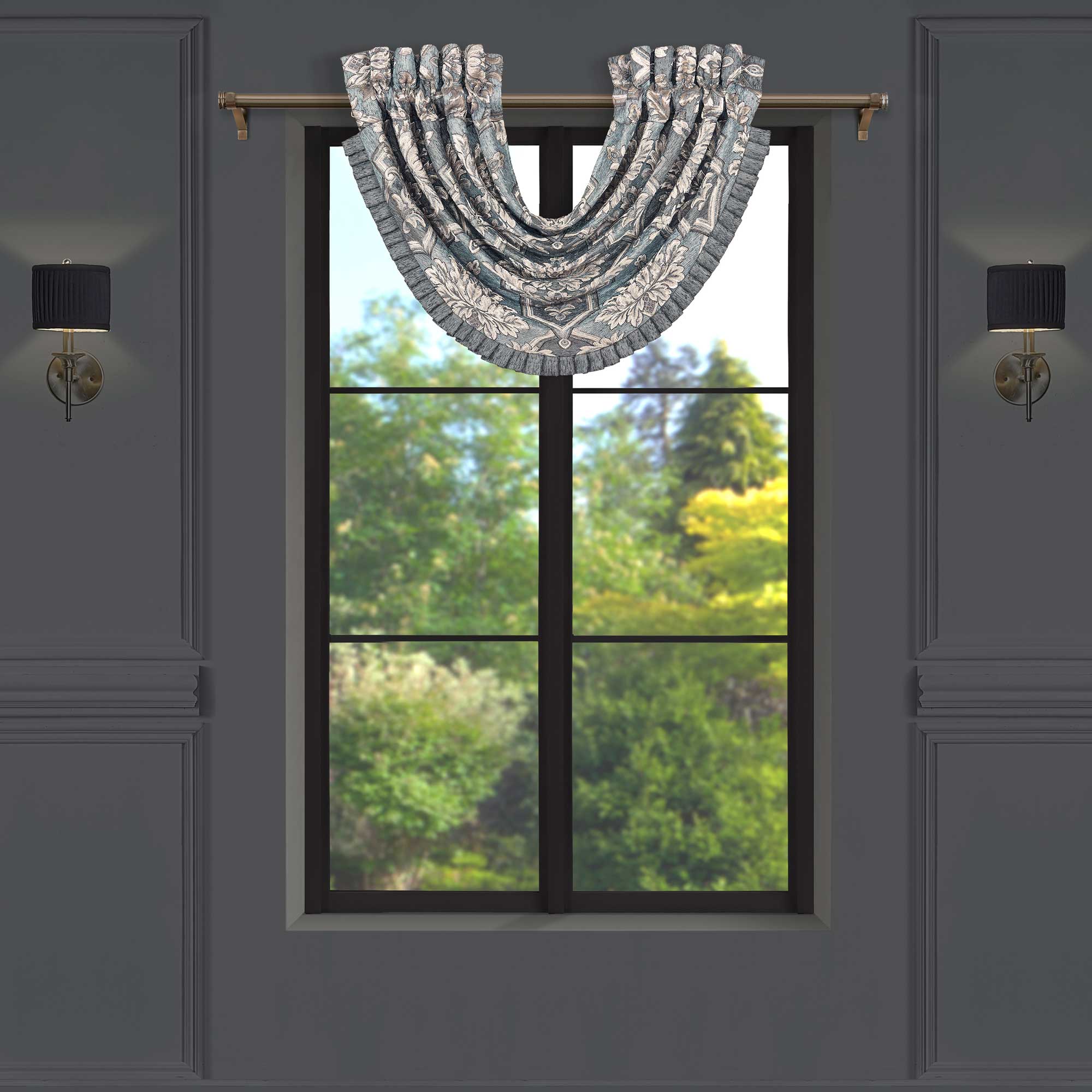 Woodhaven Waterfall Window Valance By J Queen Window Valances By J. Queen New York